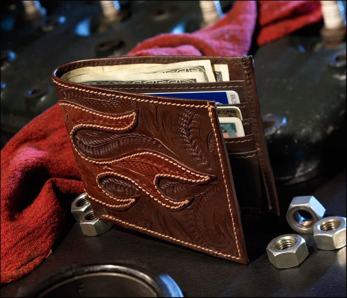 Hotrod Leather Wallet